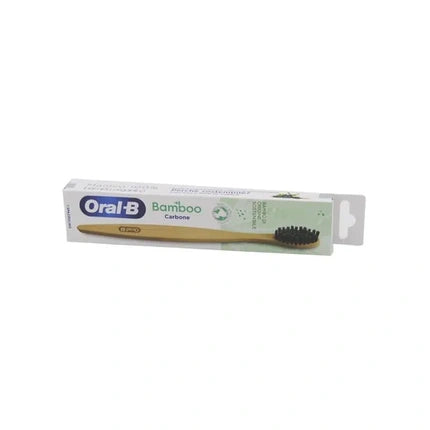 Periuță de dinți manuală Oral-B Bamboo cu fibre infuzate cu cărbune
