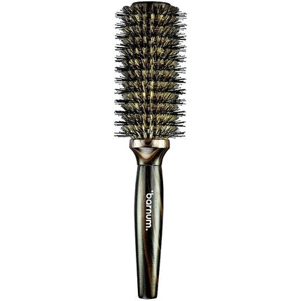Perie Rotundă Barnum Ysocel, Diametru 34mm, Design Elegant cu Striații Negre și Aurii