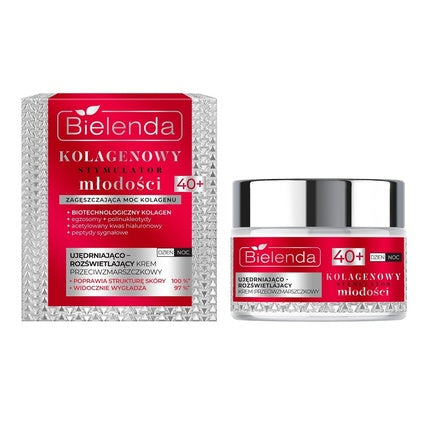 Cremă facială antirid Bielenda Collagen Youth Stimulator 40+, 50ml