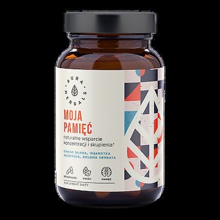 Supliment Aura Herbals My Memory, 60 capsule, design colorat
