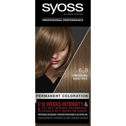 Vopsea de păr, Syoss, 6-8 Blond Închis