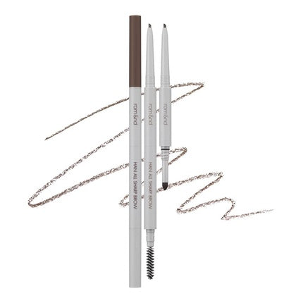 Creion pentru sprâncene Rom&Nd HAN ALL SHARP BROW C2 Grace Taupe, Dual-Sided Fine Tip