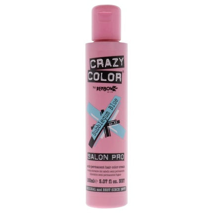 Culoare Păr Semi-Permanentă Crazy Color Salon Pro 63 Bubblegum Blue, Albastru, 168 g