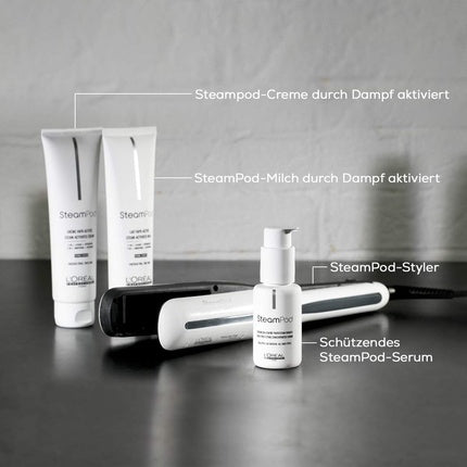 Cremă activată cu abur L'Oréal Professionnel SteamPod pentru păr gros, 150ml