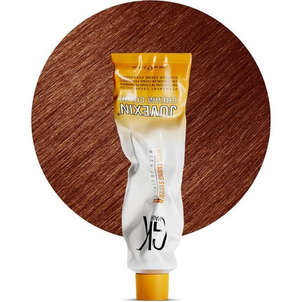 Cremă vopsea păr GK HAIR, culoare Coppers 7.44 (Intense Blonde), 100ml, toner semi-permanent natural