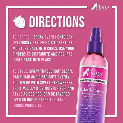Spray pentru păr The Mane Choice, Sweet Strawberry, 237 ml
