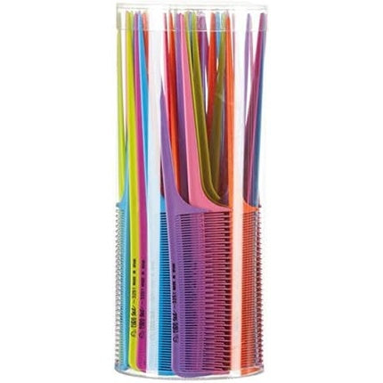 Set de piepteni Eurostil, Pot of Combs Colours, 60 bucăți, culori diverse