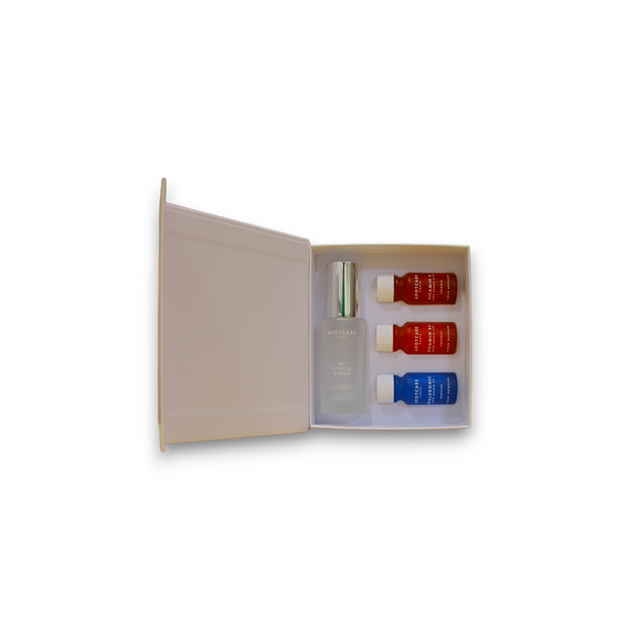 Set de seruri pentru față Apotcare My Clinical Serum, vitamina B3 + vitamina A + acid hialuronic, 3 x 10 ml