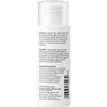 Lichid exfoliant Geek & Gorgeous Calm Down, 4% PHA + BHA, 30ml