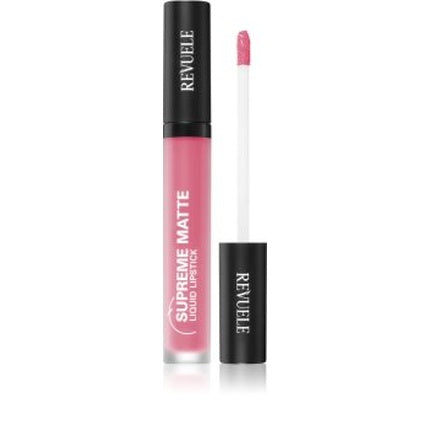 Ruj lichid mat Revuele Supreme Matte Liquid Lipstick 6 ml, roz