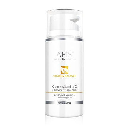 Cremă hidratantă Apis Professional cu vitamina C și struguri albi 100ml