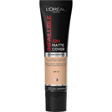 Fond de ten lichid, L'Oréal Paris, Infaillible 24H Matte Cover, 30ml