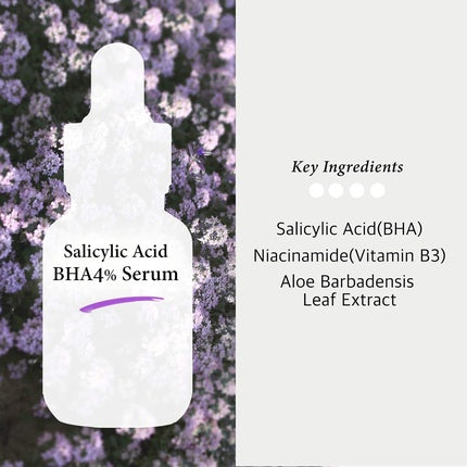 Serum Exfoliant BHA cu Acid Salicilic 4% și Niacinamidă, 30ml