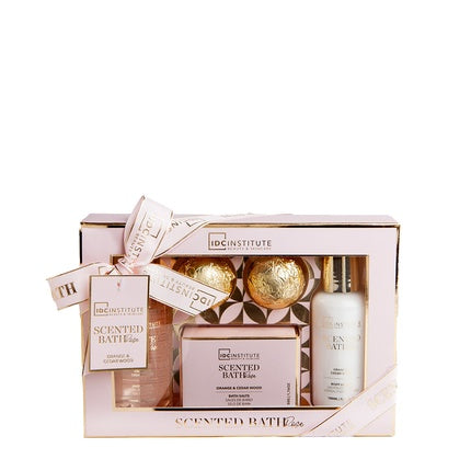 Set Cadou Arome IDC Institute Scented Bath Rose, 5 Piese, Ambalaj Roz
