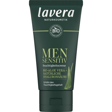 Cremă Hidratantă Facială Lavera Men Sensitive, 70 g, Verde