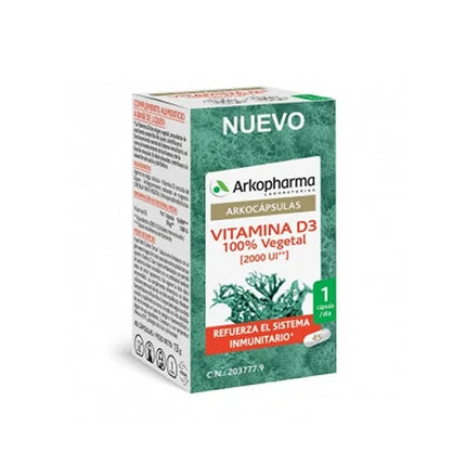 Arkopharma Arkocapsulas Vitamina D3, vegetale, 45 capsule