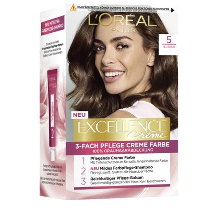 Vopsea de păr L'Oréal Excellence Creme, Shade 5, 120ml