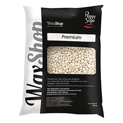 Perle ceară caldă pentru epilare, Peggy Sage WaxShop, Premium, alb, 800g