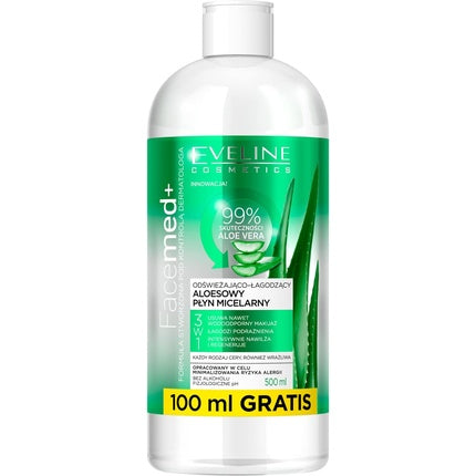 Demachiant, Eveline Cosmetics, FACEMED+, Aloe Vera, 400ml