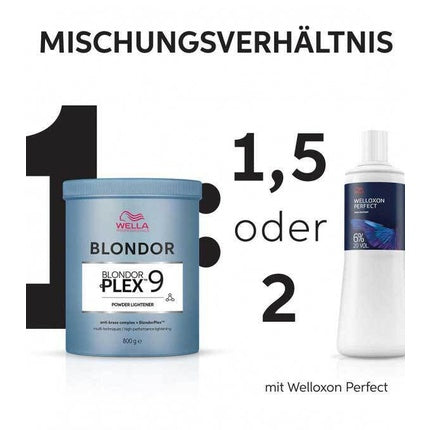 Pudră Decolorantă Wella BlondorPlex 9, 800g, albastru