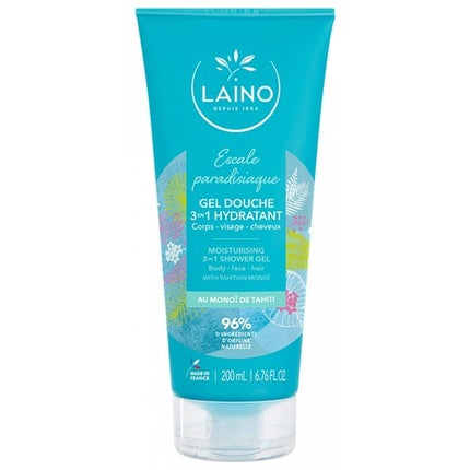 Gel de duș 3 în 1 Laino cu Monoi de Tahiti, 200ml