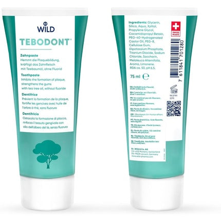 Pastă de dinți Tebodont 75ml fără fluor