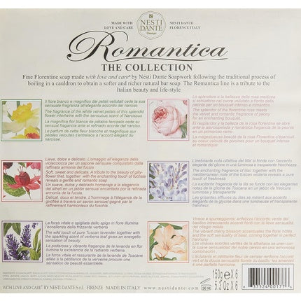 Set săpunuri Nesti Dante Romantica Florentine Rose & Peony, 6 bucăți