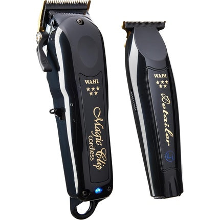 Wahl Cordless Barber Combo, Magic Clip & Detailer Li - Lame din titan