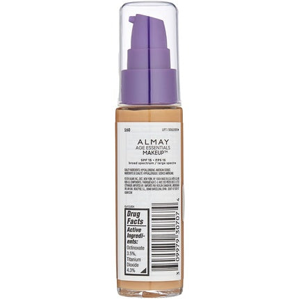 Fond de ten Almay Age Essentials Makeup, SPF 15, 30ml
