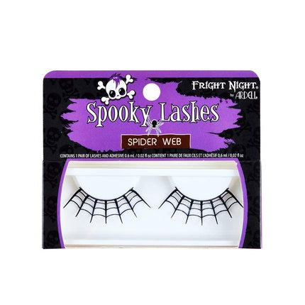 Rimel false Fright Night Spider Web, negru