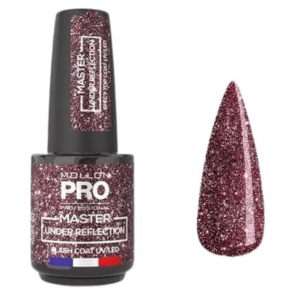 Gel Polish Mollon Pro Master Under Reflection Color 03 Pink Ruby 12ml, efect șlefuit