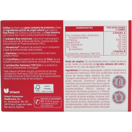 Supliment nutrițional, Cistitus, Nox Forte cu probiotice, 10 pliculețe