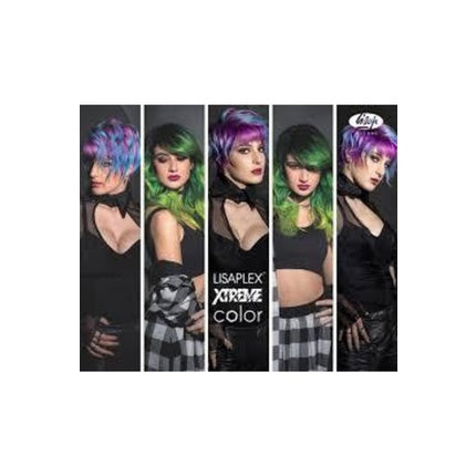 Vopsea de par, Lisap Lisaplex Xtreme Color, negru, 75g