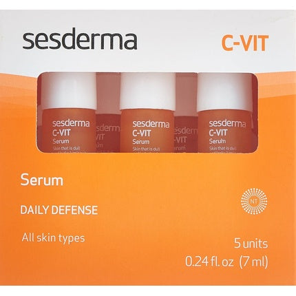Serum Vitamina C, Sesderma, C-VIT, 5x7ml, ambalaj portocaliu