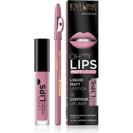 Ruj lichid, Eveline Cosmetics, Oh My Lips, 03 Rose Nude