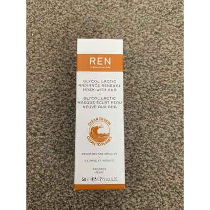 Masca de față, REN Clean Skincare, Glycol Lactic Radiance Renewal, 50 ml