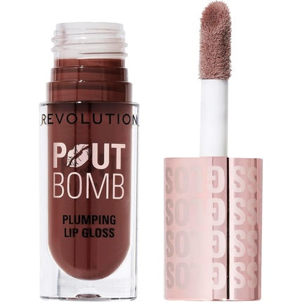 Lip Gloss, Revolution Beauty, Pout Bomb, maro