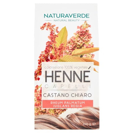 Vopsea de păr, Naturaverde, Henna Light Brown, 130g