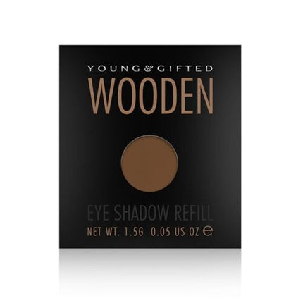 Paleta ochiuri, Young & Gifted, Single Wooden Eye Shadow Refill, maro, 1.5g