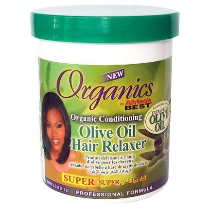 Relaxer de păr cu ulei de măsline, Africa's Best Organics, Super Strength, 75 Oz