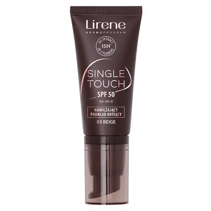 Fundament Hidratant și Corector Culoare, Lirene, Single Touch SPF 50, Beige, 30ml
