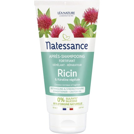Condiționator Natessance cu Ulei de Ricin și Keratină, 150ml