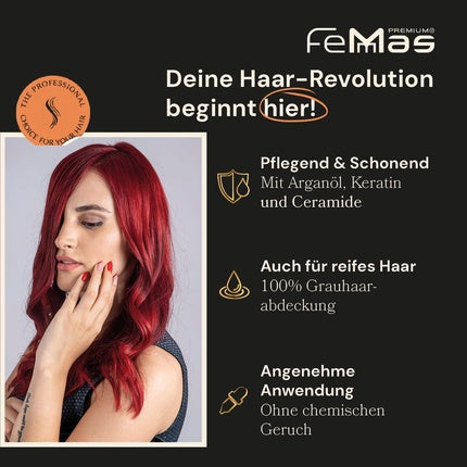 Vopsea păr, FemMas, 7.26 Blond Mediu Violet Roșcat