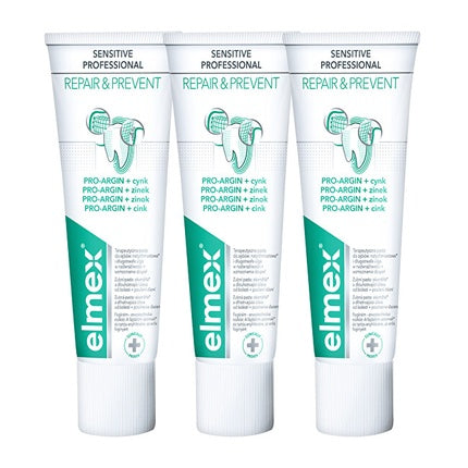 Pastă de dinți Elmex Sensitive Professional Repair & Prevent Trio 3 x 75 ml