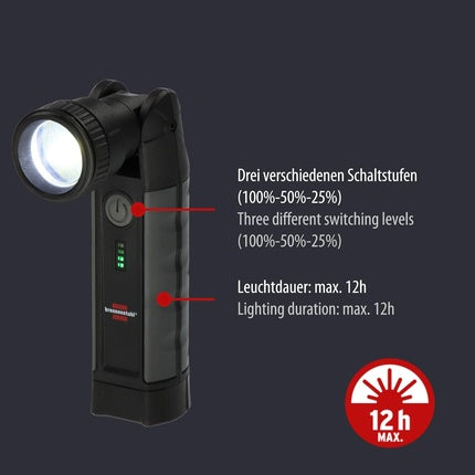 Lanternă LED, Brennenstuhl, TL 1000 ACW, negru