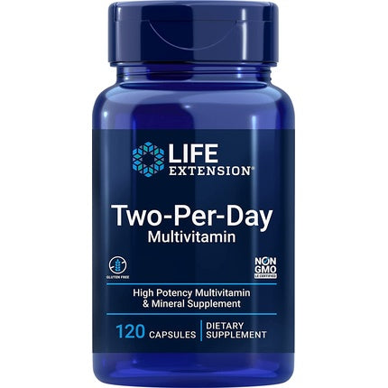 Supliment nutritiv Life Extension Two-Per-Day High Potency Multivitamin & Mineral Supplement, 120 capsule