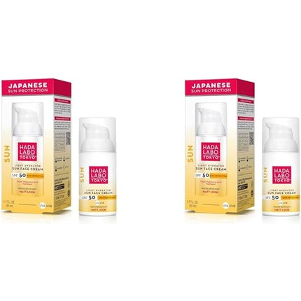 Crema de zi față cu SPF 50, Hada Labo Tokyo Light Hydrator Sun Face Cream