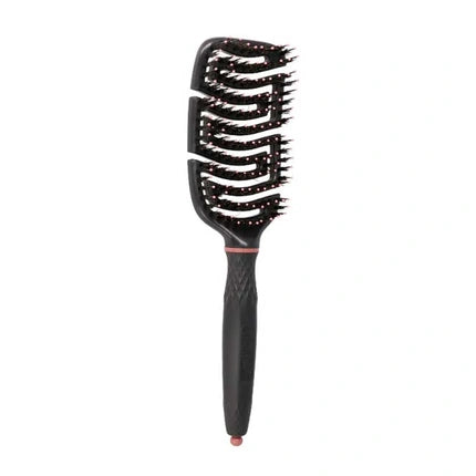 Perie păr Eurostil Flex Double Tooth Brush, neagră