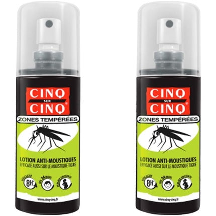Loțiune Anti-Moschete Cinq Sur Cinq, Temperate Areas, 100ml, Pachet de 2