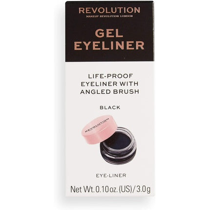 Eyeliner gel, Revolution Beauty, negru, 3g